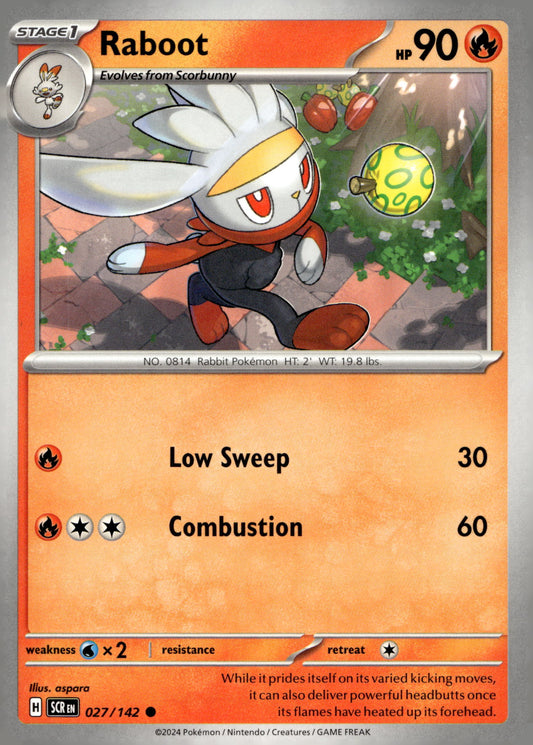 Raboot - 027/142 - SV07: Stellar Crown: 27 - Near Mint - Common - English