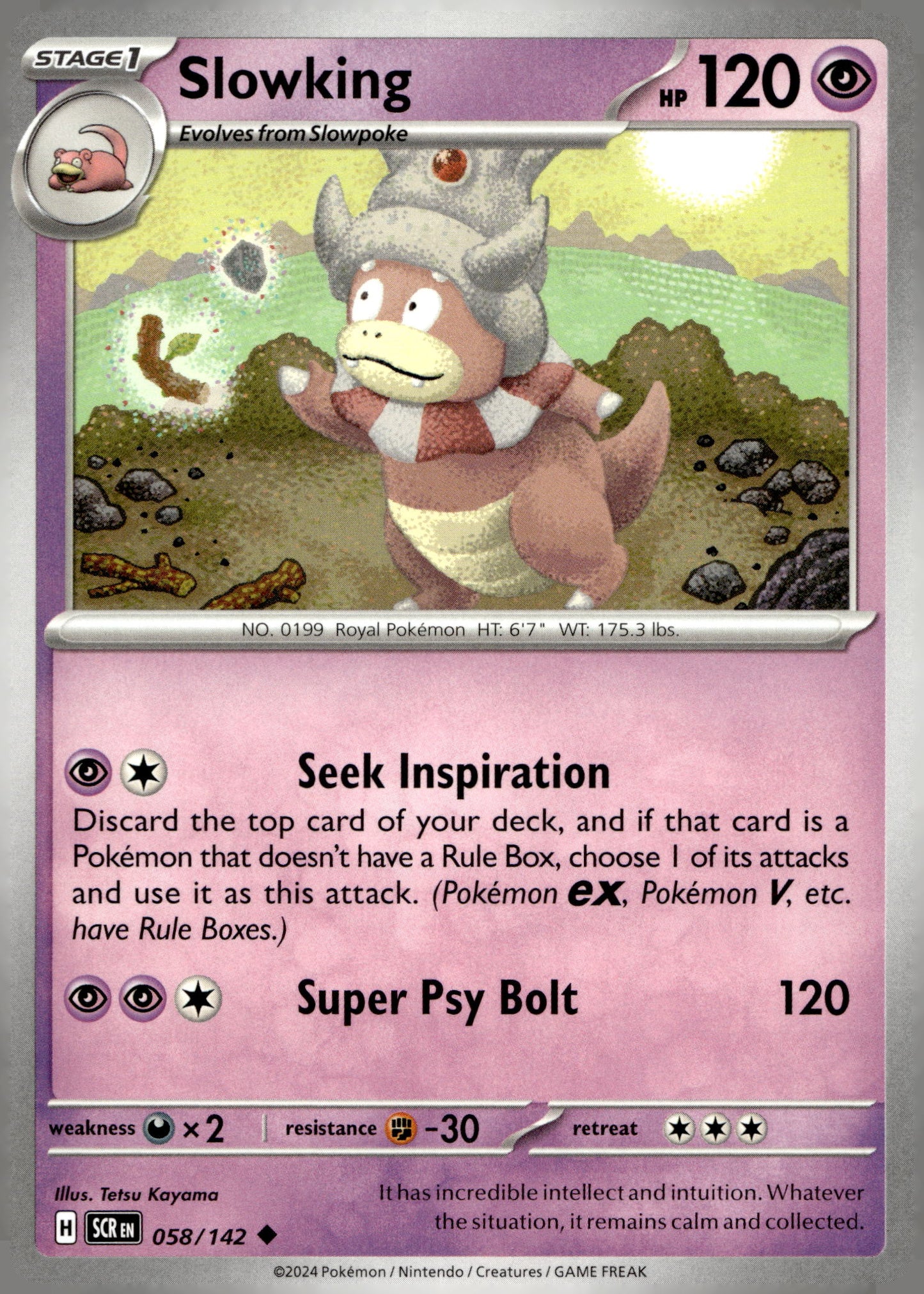 Slowking - SV07: Stellar Crown: 058 - Near Mint - Uncommon - English