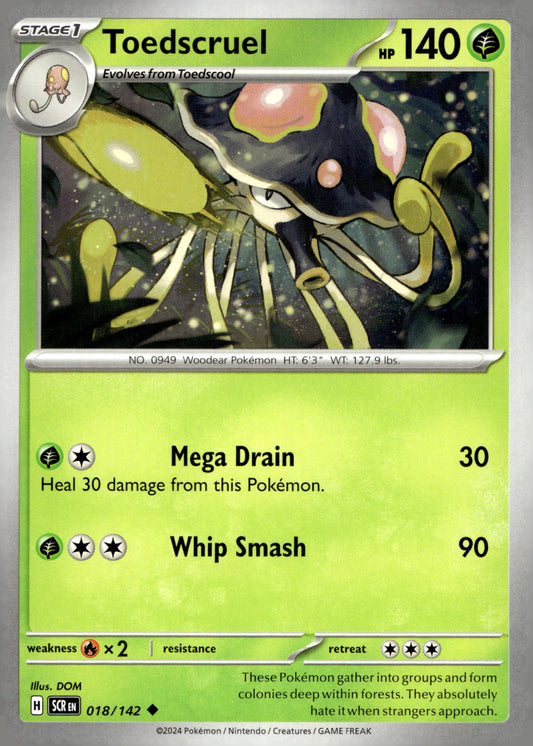 Toedscruel - SV07: Stellar Crown: 018 - Near Mint - Uncommon - English