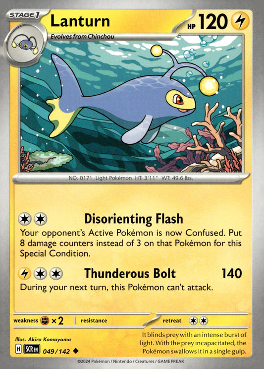 Lanturn - SV07: Stellar Crown: 049 - Near Mint - Uncommon - English