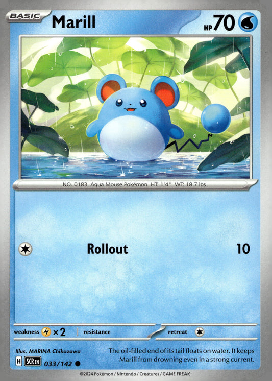 Marill - SV07: Stellar Crown: 033 - Near Mint - Common - English