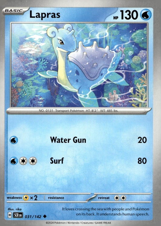 Lapras - SV07: Stellar Crown: 031 - Near Mint - Uncommon - English
