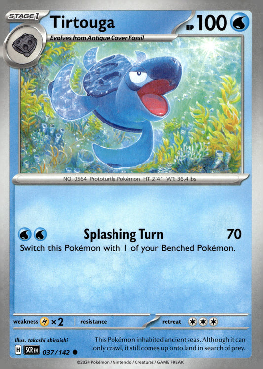 Tirtouga - SV07: Stellar Crown: 037 - Near Mint - Common - English