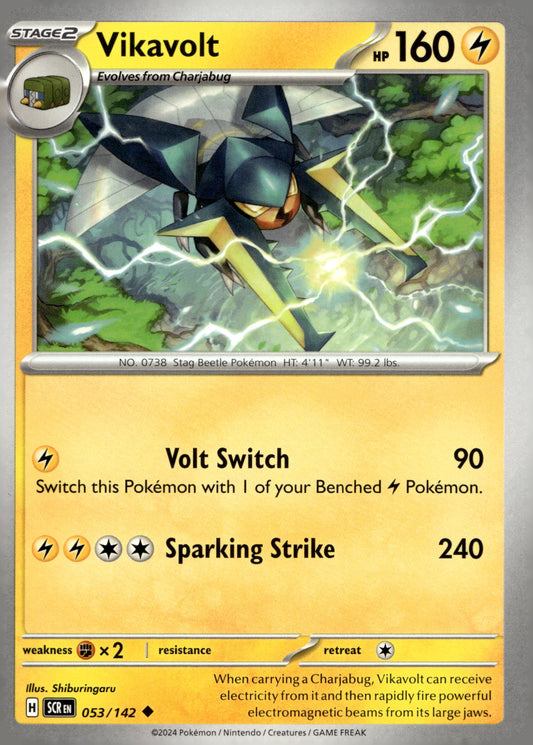 Vikavolt - SV07: Stellar Crown: 053 - Near Mint - Uncommon - English
