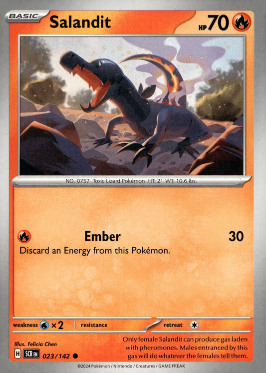 Salandit - SV07: Stellar Crown: 023 - Near Mint - Common - English