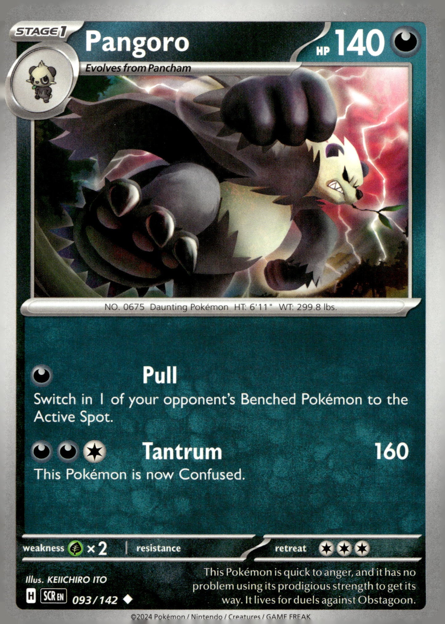 Pangoro - SV07: Stellar Crown: 093 - Near Mint - Uncommon - English
