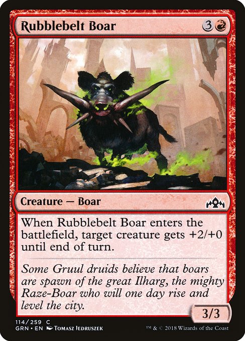 Rubblebelt Boar - Guilds of Ravnica #114