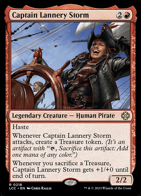 Captain Lannery Storm - The Lost Caverns of Ixalan Commander #218