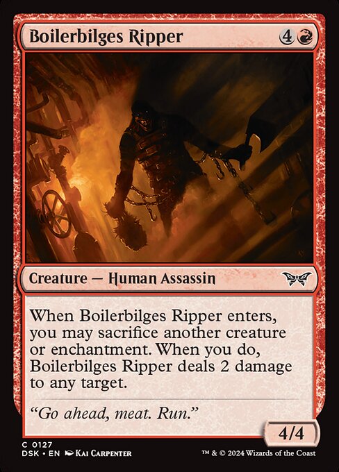 Boilerbilges Ripper - Duskmourn: House of Horror #127