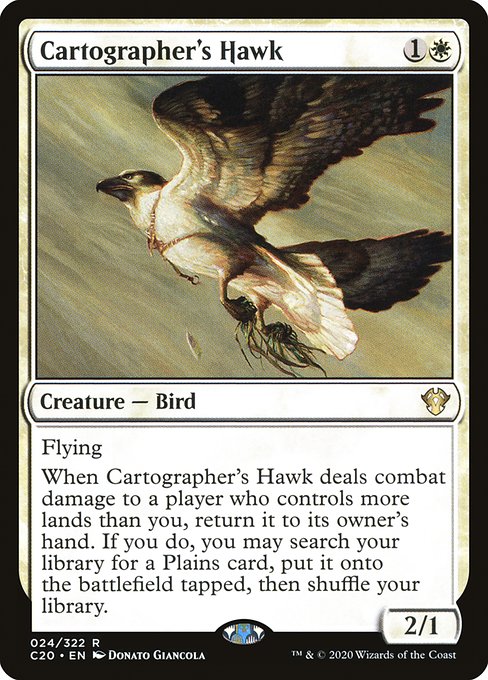 Cartographer's Hawk - Commander 2020 #24