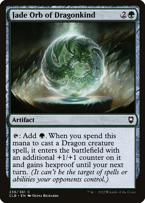 Jade Orb of Dragonkind - Commander Legends: Battle for Baldur's Gate #236