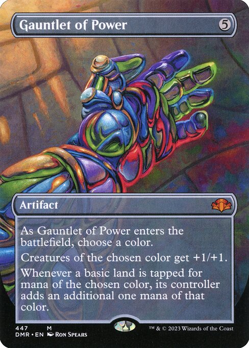 Gauntlet of Power (Borderless) - Dominaria Remastered #447
