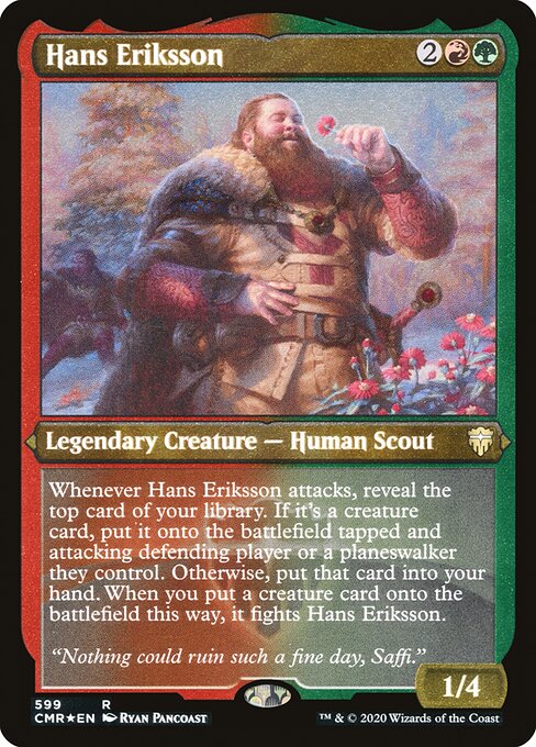 Hans Eriksson (Foil Etched) - Commander Legends #599
