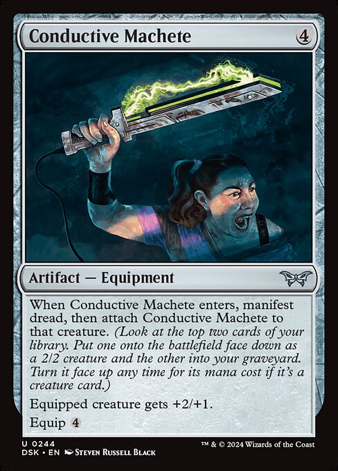 Conductive Machete - Duskmourn: House of Horror #244