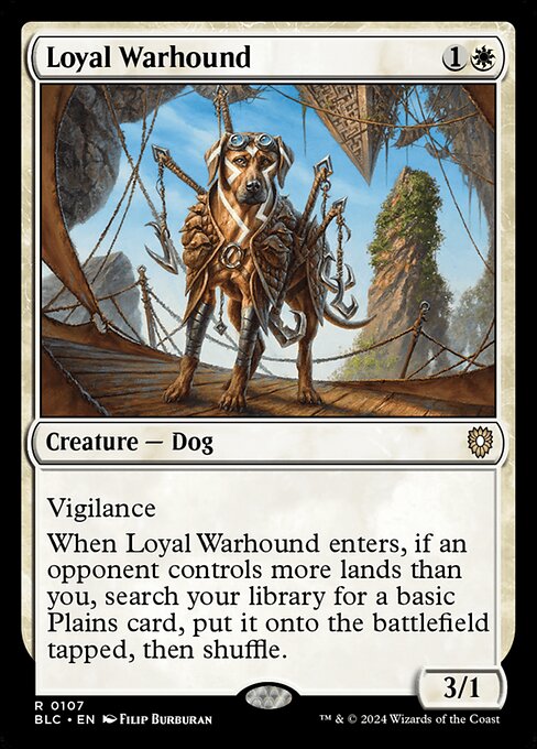 Loyal Warhound - Bloomburrow Commander #107