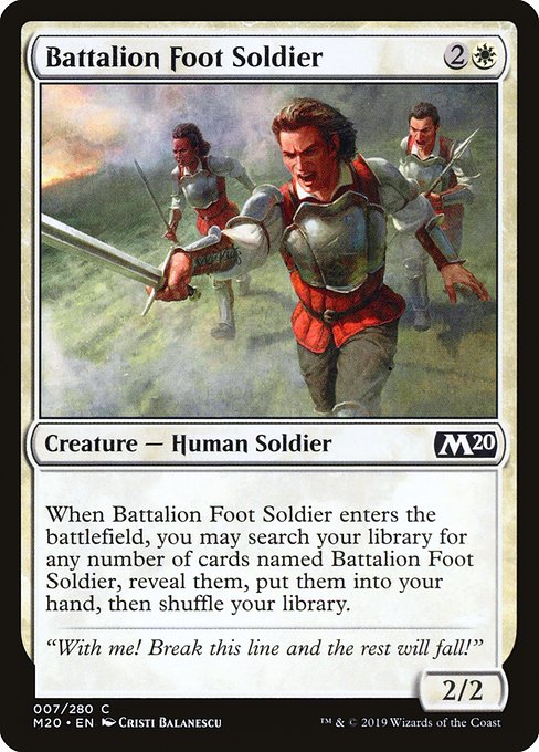 Battalion Foot Soldier - Core Set 2020 #7