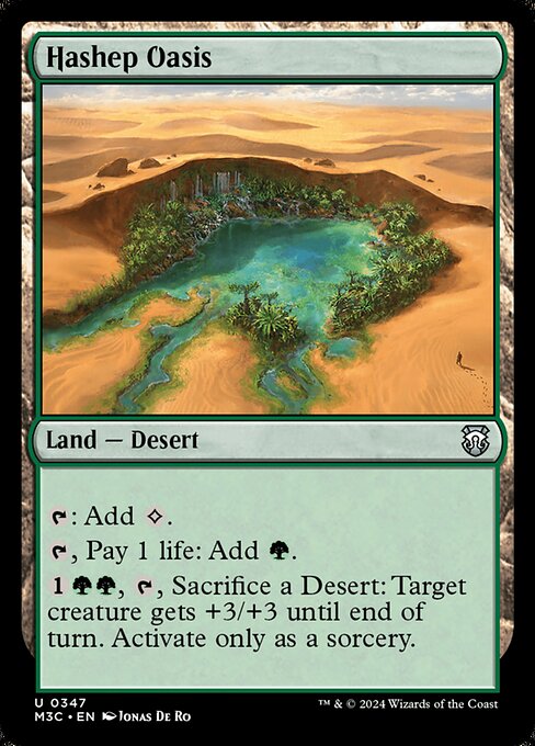 Hashep Oasis - Modern Horizons 3 Commander #347