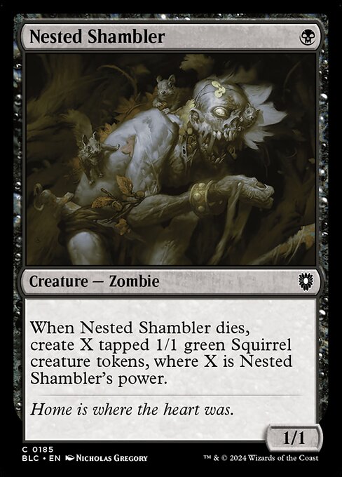 Nested Shambler - Bloomburrow Commander #185