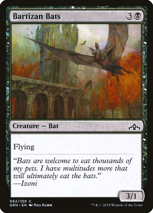 Bartizan Bats - Guilds of Ravnica:  - 62 - Lightly Played