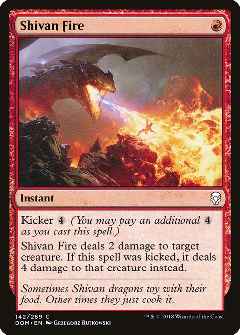 Shivan Fire - Dominaria #142