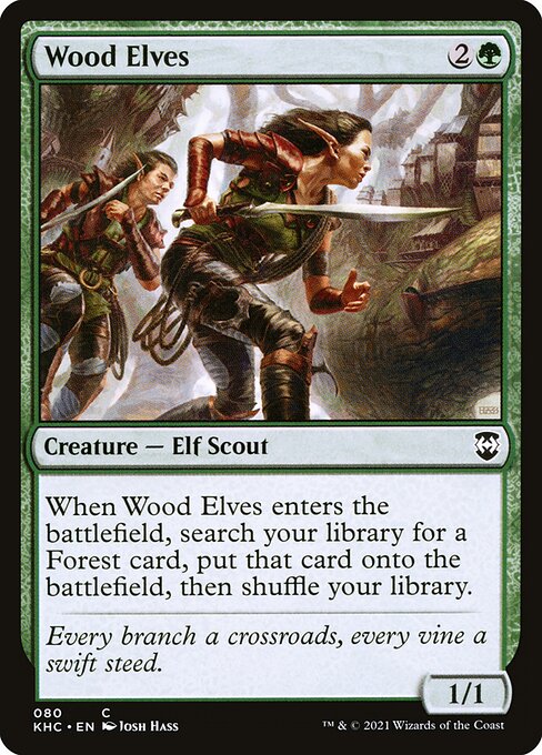 Wood Elves - Kaldheim Commander #80