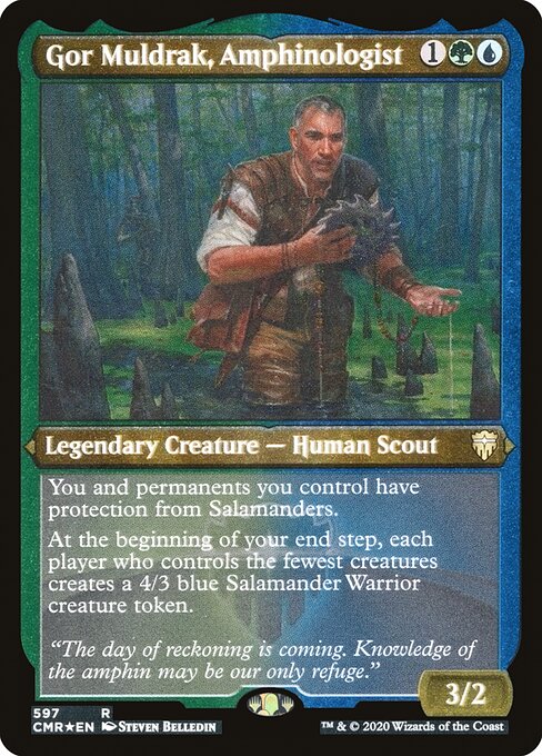 Gor Muldrak, Amphinologist (Foil Etched) - Commander Legends #597
