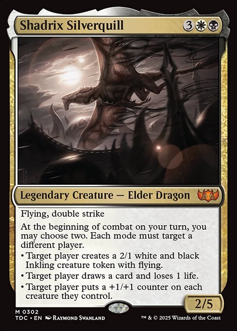 Shadrix Silverquill - Tarkir: Dragonstorm Commander #302