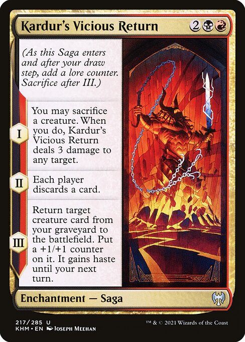 Kardur's Vicious Return - Kaldheim #217