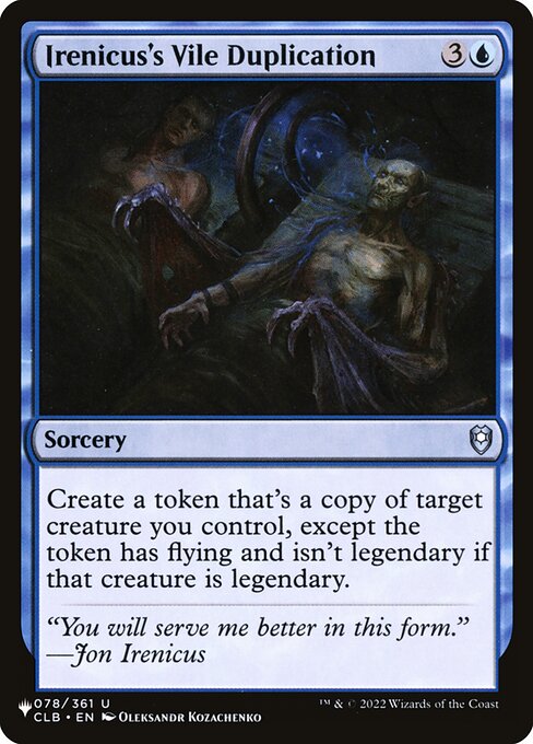 Irenicus's Vile Duplication - The List #CLB-78