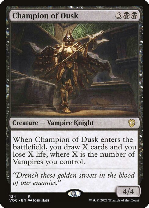 Champion of Dusk - Crimson Vow Commander #124