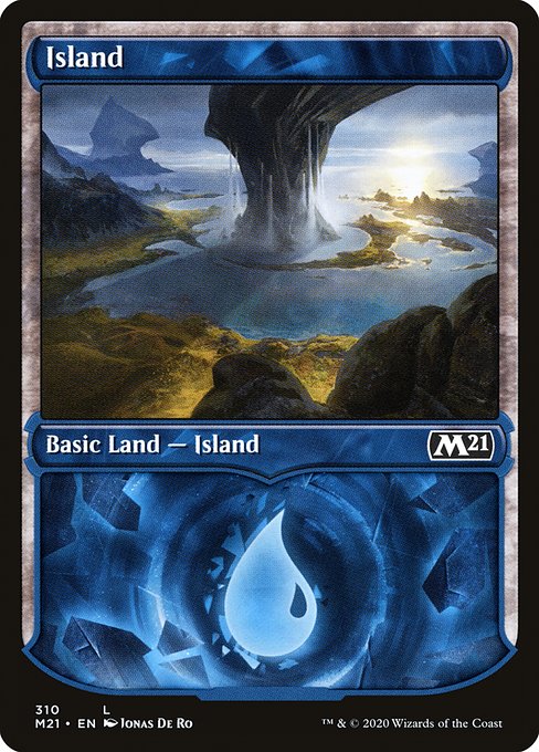 Island (Showcase) - Core Set 2021 #310