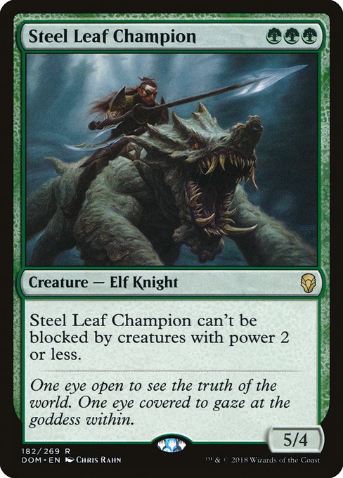 Steel Leaf Champion - Dominaria #182