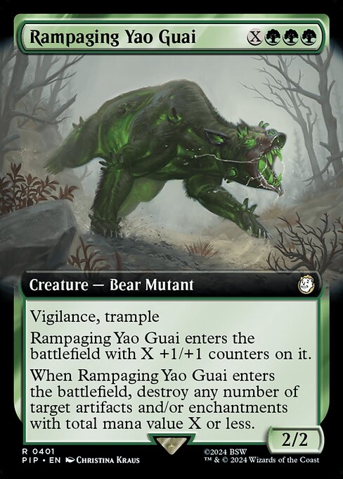 Rampaging Yao Guai (Extended Art) - Fallout #401
