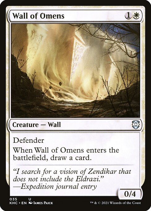 Wall of Omens - Kaldheim Commander #35