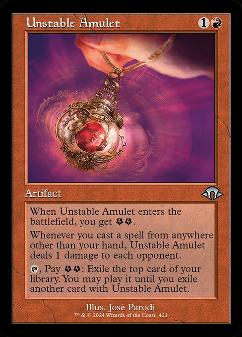 Unstable Amulet (Retro Frame) - Modern Horizons 3 #421