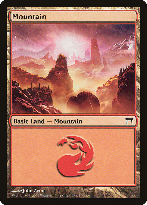Mountain (300) - Champions of Kamigawa #300