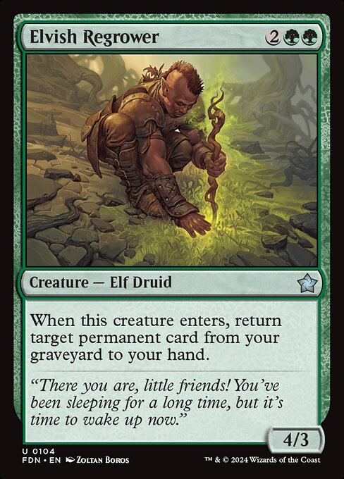 Elvish Regrower - Foundations #104