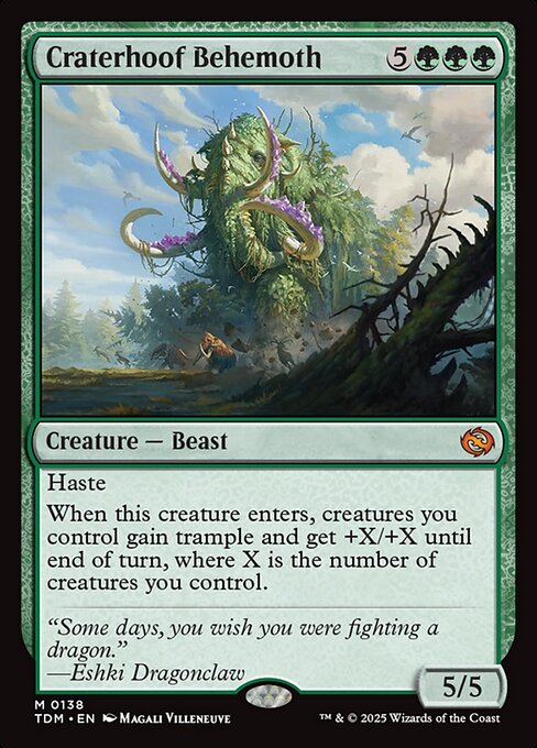 Craterhoof Behemoth - Tarkir: Dragonstorm #138