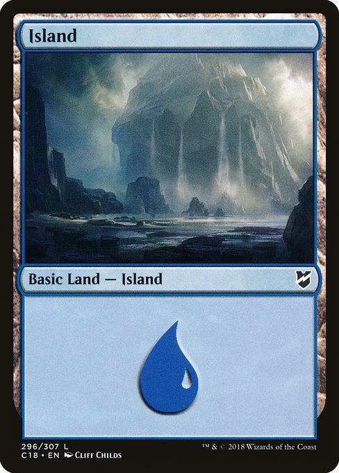 Island (296) - Commander 2018 #296