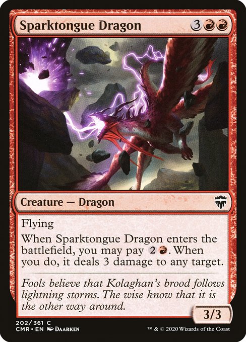 Sparktongue Dragon - Commander Legends #202