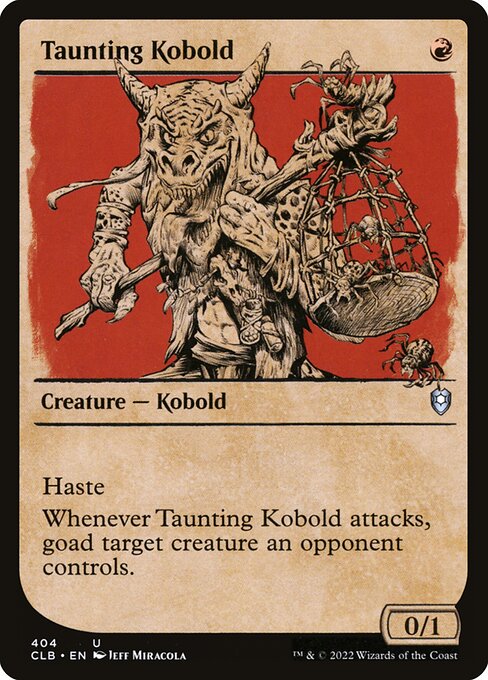 Taunting Kobold (Showcase) - Commander Legends: Battle for Baldur's Gate #404