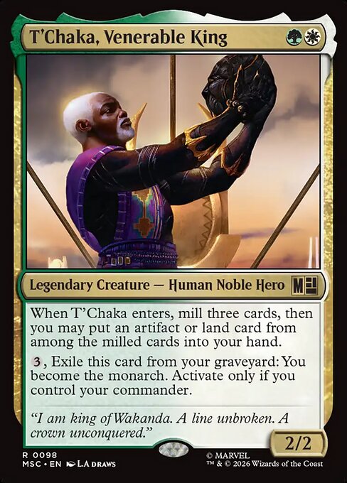 T'Chaka, Venerable King - Marvel Super Heroes Commander #98