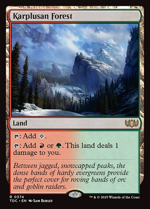 Karplusan Forest - Tarkir: Dragonstorm Commander #374