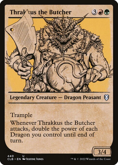 Thrakkus the Butcher (Showcase) - Commander Legends: Battle for Baldur's Gate #440