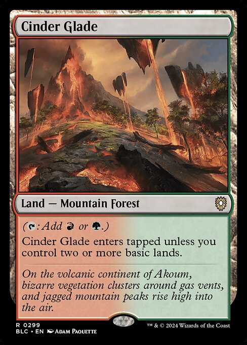 Cinder Glade - Bloomburrow Commander #299