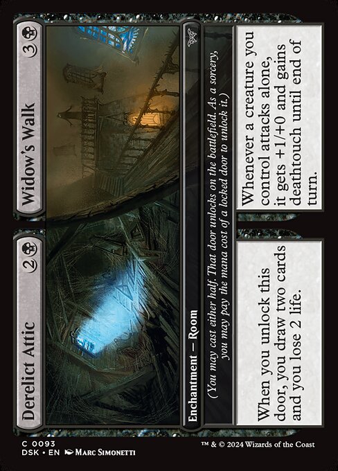 Derelict Attic // Widow's Walk - Duskmourn: House of Horror #93