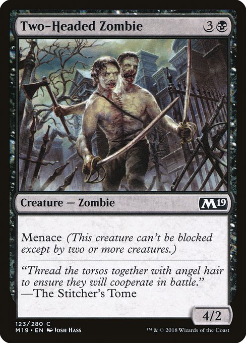 Two-Headed Zombie - Core Set 2019 #123