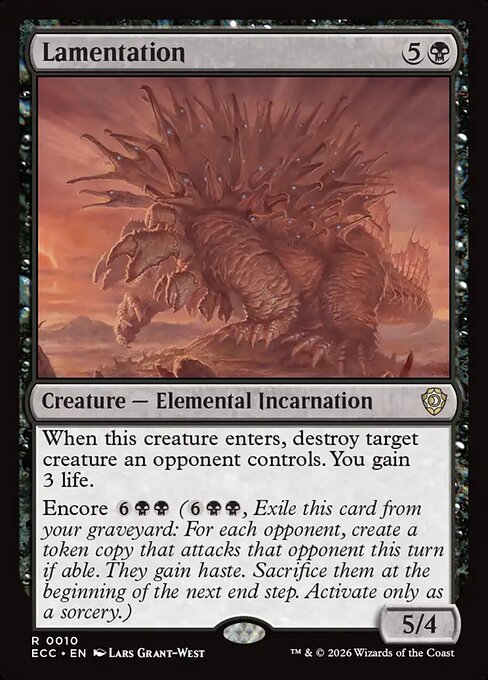 Lamentation - Lorwyn Eclipsed Commander #10