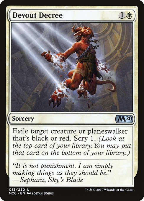 Devout Decree - Core Set 2020 #13