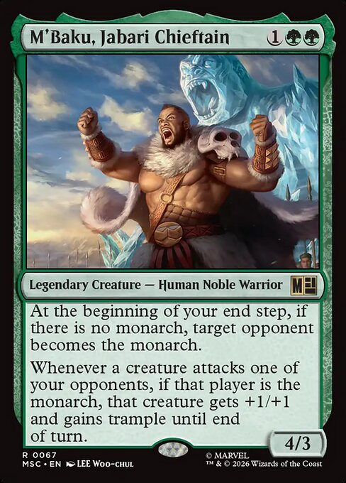 M'Baku, Jabari Chieftain - Marvel Super Heroes Commander #67